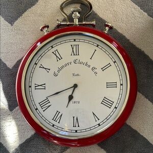 Red Wall Clock